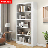 JN JIENBANGONG钢制书架书柜落地图书馆家用学生置物架客厅学校儿孩童收纳储物架 长1.1米主架【加厚冷轧钢 升级防倒超稳】 五层 1.8米高*0.3米深【层高可调】