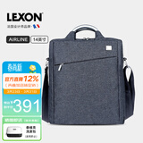 乐上（LEXON）电脑包14英寸直立式手提公文包单肩斜跨商务公事包 865蓝色