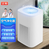 京购甄选空气净化器除甲醛除烟味负离子过滤除灰尘除雾霾粉尘家用家电消毒机 小型净化器(双活性炭滤网+HEPA高效滤芯)