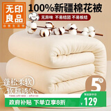 无印良品100%新疆棉花被子棉絮盖被棉花胎双人春秋四季棉被芯5斤200x230cm