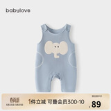 babylove宝宝背带裤春秋外穿连体裤超萌可爱休闲长裤洋气婴儿裤子