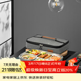 泰福高（TAFUCO）316不锈钢饭盒上班族大容量便携便当盒学生餐盘5分隔带汤碗T5215