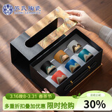 苏氏陶瓷手绘釉画彩茶杯千里江山六色功夫茶杯节日伴手礼茶具