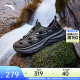 安踏探野凉鞋丨防滑运动拖鞋男女潮流溯溪鞋洞洞鞋户外软底徒步凉鞋 黑/城堡灰-3 (男款) 44 (男10码)