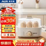 奥克斯（AUX）煮蛋器 蒸蛋器自动断电防干烧电蒸锅 可定时单层小型早餐蒸锅【配蒸碗】AZD-2418AZX-42