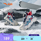 安踏儿童男小童棉鞋冬季舒适保暖儿童运动加绒鞋低帮搭扣A312349902H