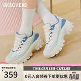 斯凯奇（Skechers）蜜糕鞋女鞋秋冬季厚底增高老爹鞋百搭休闲鞋户外运动鞋177233