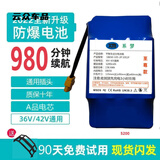 行后双轮平衡车锂电池36v通用42v大容量漂移扭扭车踏日阿尔郎美尚电瓶 系梦 -防爆20节A品980分钟