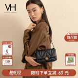 VANESSA HOGAN VH女包蓬蓬软包质感柔软褶皱菱格方包百搭腋下包牛皮单肩斜挎包