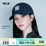 MLB帽子男女款棒球帽软顶鸭舌帽运动帽KARINA同款3ACP6601N-50NYS-F
