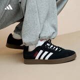 adidas「T头鞋」VL COURT复古休闲板鞋德训鞋男女阿迪达斯轻运动   黑色/白色 (推荐女生选小半码)   40