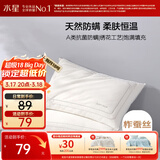 水星家纺枕头蚕丝枕A类抗菌护颈枕头芯家用单只深度睡眠蚕丝软枕48cm*74cm