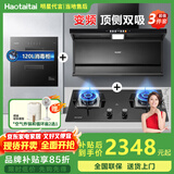 Haotaitai大吸力油烟机补贴家用自清洗变频烟灶套装抽油烟机燃气灶套装顶侧双吸以旧换新B1 【烟灶消3件套】变频烟机+猛火灶+消毒柜