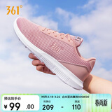 361°运动鞋女士春季网面透气通勤休闲减震慢跑步女鞋子681832270-2
