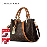 CAKNLS&KALRY奢侈品牌女包新款包包女款单肩包手提斜挎包情人节生日礼物送女友 深棕色 礼盒装