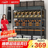 溢彩年华 1.2米重型货架家用仓储物架多功能收纳架落地架子家用置物架2608