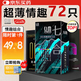 舒乐美避孕套72只 超薄0.01玻尿酸无套持久大颗粒安全套 计生情趣用品
