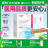 维德（WELLDAY）一次性医用外科口罩成人A1型耳挂式（无菌）中号50个/盒