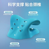 颈椎托举器托举板按摩矫正器颈椎病专用牵引枕头睡觉c型医用修复 豪华磁石C型颈椎枕【草叶绿】 每天1/4小时【坚持就有效】磁石对准穴位
