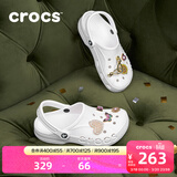 卡骆驰（CROCS）洞洞鞋贝雅男鞋女鞋轻便耐磨一脚蹬拖鞋休闲鞋|10126 白-100 36 /37(220mm)