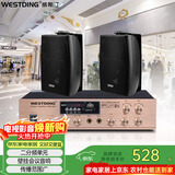 威斯汀吸顶音响家庭影院壁挂式音箱 定压喇叭B05一拖二套装 学校商用超市店铺公共广播音箱