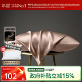 水星家纺枕套单件 19姆米真丝枕套桑蚕丝单枕套轻柔易洗 高级亲肤透气枕套 真丝枕套【桑蚕丝/玉粉色】