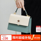 蔻一（Cnoles）包包女士款2026年最新款牛皮女生高端斜挎包通勤大容量单肩包