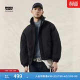 Levi's李维斯情侣同款简约休闲轻薄防寒舒适保暖羽绒服休闲外套 黑色 XL 女生建议拍小一码