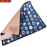 憨憨宠 宠物凉席 夏季狗狗垫子泰迪中小型犬夏天散热降温席子耐咬猫狗垫 双面凉席垫 藏青猫咪 40*30