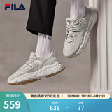 斐乐（FILA）跑步鞋老爹鞋男鞋FILA MARSⅡ火星二代情侣款复古运动鞋休闲鞋 南极灰/雾灰-AN-F12M141116F 39