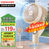 康佳（KONKA）空气循环扇电风扇家用风扇摇头台式小风扇立式涡轮换气扇轻音电扇节能交流定频落地扇KXHS-1907-P