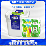 天润酸奶 新疆桶装全脂风味发酵乳可微波方桶 凝酪勺挖组合装老酸奶 1kg+原味2袋+冰淇淋2袋+青柠2袋