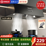 扬子抽油烟机家用大吸力吸排油烟机小户型小尺寸老式中式油烟机自动清洗厨房出租房自用壁挂脱排油烟机 DC-1【不包安装】按键+锥形滤网+全封闭电机