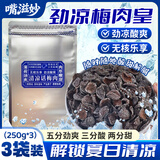 嘴滋妙劲凉梅肉皇怀旧潮汕风味无核果脯蜜钱解馋零食酸甜九制肉干250g*3