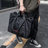 梵者手提旅行包男士休闲运动短途出行行李包大容量旅游手提收纳包袋女 黑色