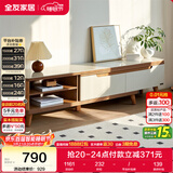 全友家居 现代简约钢化玻璃台面电视柜客厅家用靠墙收纳储物置物柜子