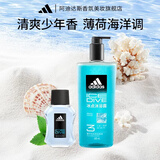 阿迪达斯（adidas） 进口淡香香水 馥郁留香运动古龙中性香水男士女士情人节礼物 冰点600ml+新冰点香水50ml