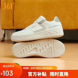 361°运动女鞋春夏季学生复古厚底增高小白休闲板鞋子女682116601F-10