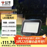 公牛（BULL）LED投光灯户外庭院工厂园林灯露营灯 IP65防水等级100W-6500K白光