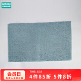 NITORI宜得利家居 家用卫生间垫子门口地垫雪尼尔吸水防滑浴室垫 蓝色 80cm*50cm 1件数