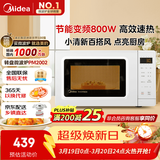 美的（Midea）变频小清新微波炉 液晶屏幕 磨砂面板 小型20L家用 匠心工艺（PM2002）