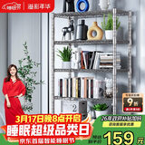 溢彩年华 厨房置物架落地仓储货架家用阳台铁艺储物架收纳架子五层2801SR