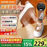 苏泊尔（SUPOR）【微增压】手持挂烫机60g/min家用蒸汽熨烫机130ml水箱便携式小型干湿双熨电熨斗902C拼豆礼物