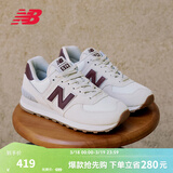 NEW BALANCE NB574官方休闲鞋女鞋复古舒适春季透气网鞋礼物轻便百搭运动鞋 米白色 WL574RCF 38 (脚长24.5cm)尺码详询客服