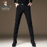啄木鸟黑色休闲裤男春夏新款弹力百搭长裤子男商务抗皱免烫西装修身男裤 833黑色 31