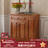 雷勒鞋柜新中式简约现代门厅柜客厅收纳柜子储物柜多功能美式玄关柜 402款102.4*34.3*100cm