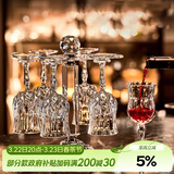 青苹果水晶玻璃红酒杯210ml*6只 高脚杯香槟杯葡萄酒杯洋酒杯