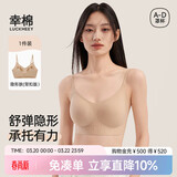 幸棉【祝绪丹同款】无痕粉底液内衣无尺码隐形舒适美背胸罩细肩带文胸