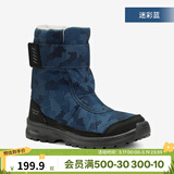 迪卡侬（DECATHLON）儿童雪地靴女童靴子男童加厚防水防滑棉靴童鞋雪地棉鞋SH100 蓝色 29
