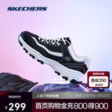 斯凯奇奥利奥|男鞋春季黑白老爹鞋复古熊猫鞋透气增高运动鞋8790091